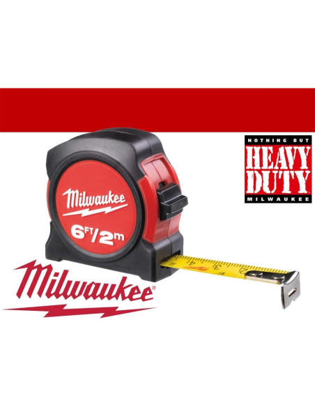 Cinta Métrica Milwaukee 48-22-5506 2 m Fibra de Vidrio Cinta Métrica Milwaukee 48-22-5506 2 m Fibra de Vidrio