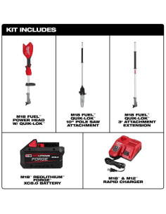 Soplador de Poste Milwaukee M18 FUEL con Kit Quik-LOK 2
