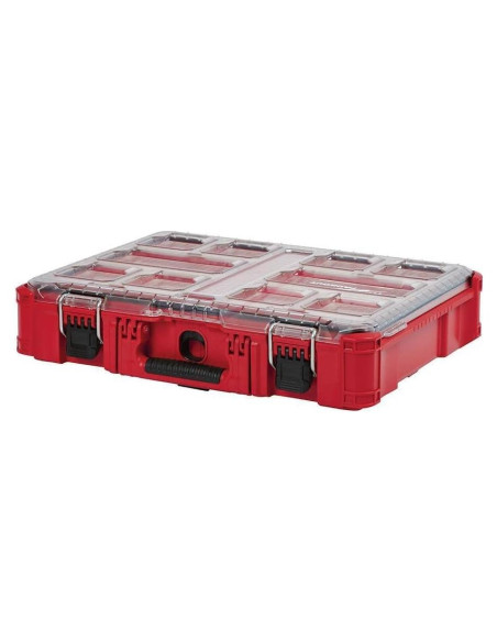 Organizador Packout Milwaukee Tool 10 Compartimentos IP65 Rojo Organizador Packout Milwaukee Tool 10 Compartimentos IP65 Rojo