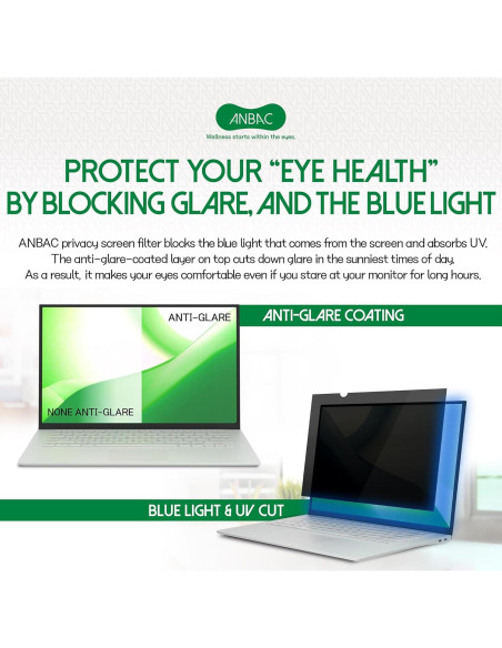 Filtro de Pantalla Privada ANBAC 13.3" Antirreflejo UV