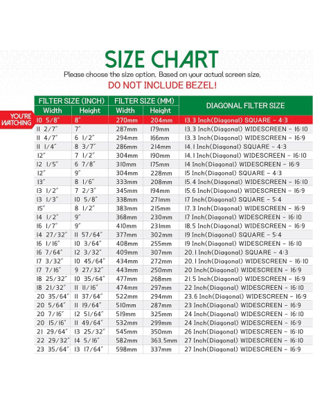 Filtro de Pantalla Privada ANBAC 13.3" Antirreflejo UV