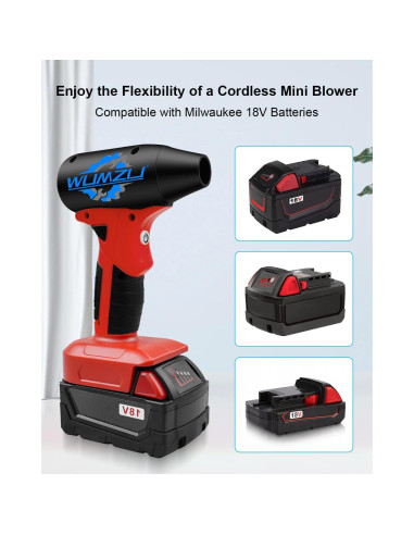 Soplador de Aire Comprimido WUMZIJ 130000 RPM Portátil 0.28kg