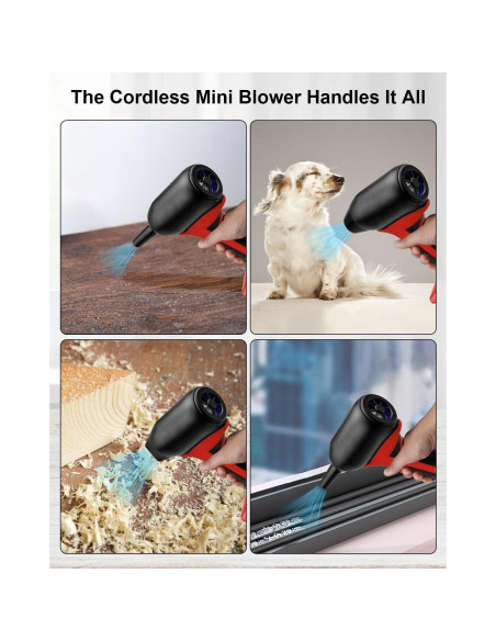 Soplador de Aire Comprimido WUMZIJ 130000 RPM Portátil 0.28kg