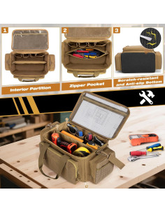 Bolsa de Herramientas Táctica Trahzia 35.56 cm Caqui 2