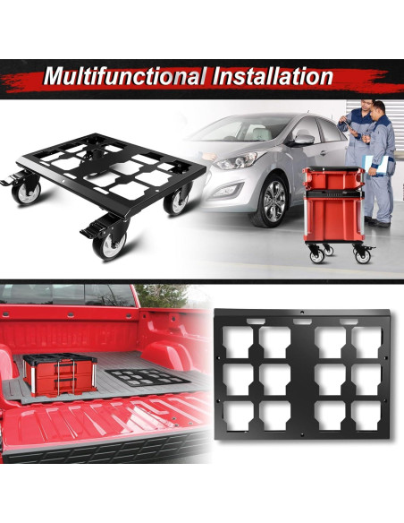 Carro de Herramientas DNShorix Compatible con Milwaukee Packout 90.7kg
