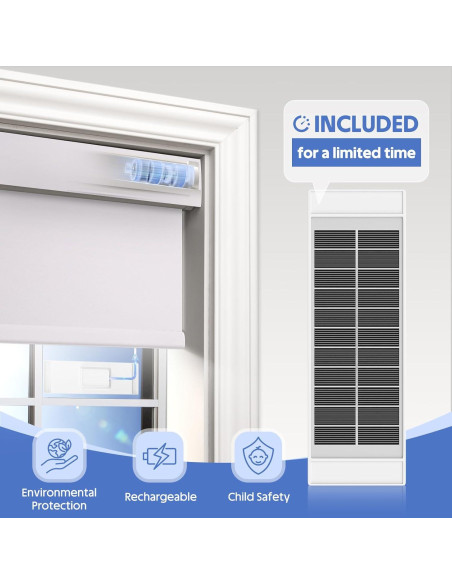 Persianas Motorizadas MANSNIX 55.88x182.88cm Control Remoto