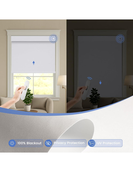 Persianas Motorizadas MANSNIX 55.88x182.88cm Control Remoto