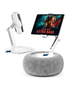 Soporte de Almohada 2-en-1 ShoppingAll para Tabletas 4.7-13" Gris