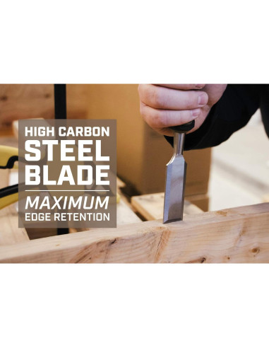 Juego de Cinceles de Madera Spec Ops - 4 Piezas Acero Alto Carbono