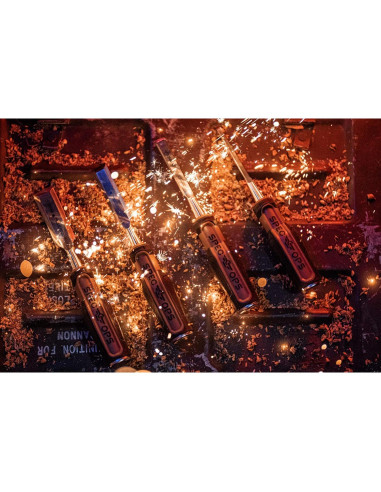 Juego de Cinceles de Madera Spec Ops - 4 Piezas Acero Alto Carbono