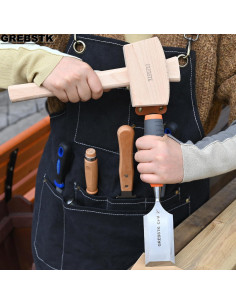 Juego de Lima de Madera GREBSTK 20 cm con Mazo de Haya 2