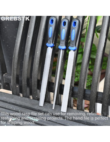 Juego de Lima de Madera GREBSTK 20 cm con Mazo de Haya