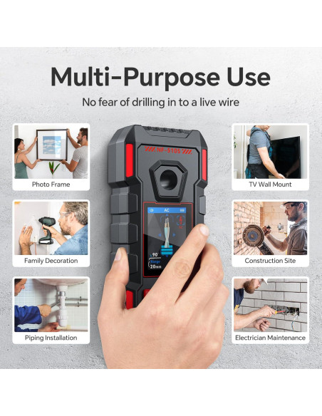 Buscador de Vigas GOTMEET NF-5105 Recargable 6 en 1