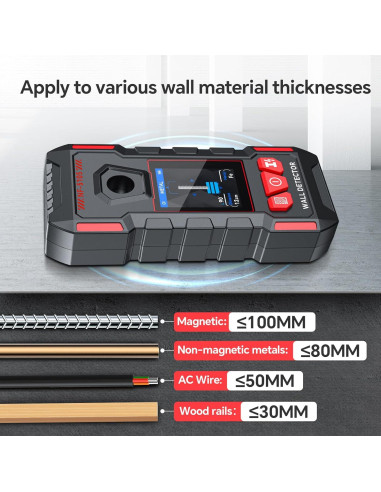Buscador de Vigas GOTMEET NF-5105 Recargable 6 en 1