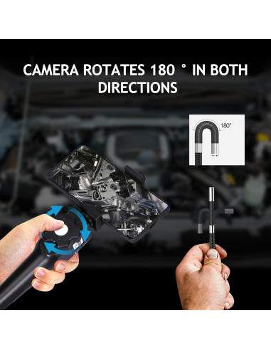 Endoscopio Articulado Bidireccional 1080P FEERNICH 5.5mm IP67