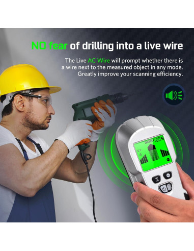 Buscador de Vigas de Pared Freetim TH350 6 en 1 LCD