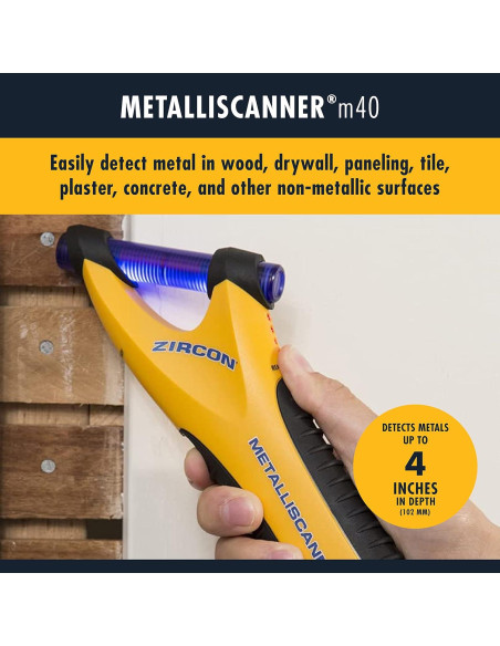 Detector de Metales Mano Zircon MetalliScanner m40 LED IP54