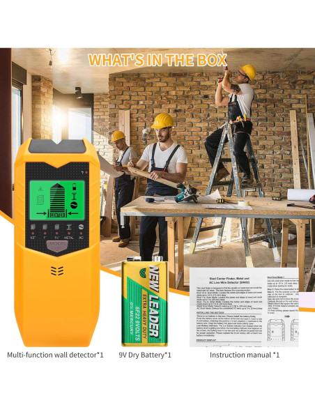 Buscador de Pared ZEMBSOYA 5 en 1 con Pantalla LCD