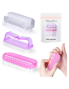 Juego de Brochas para Uñas MelodySusie 3 Piezas - Limpieza Efectiva