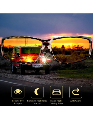 Gafas KANASTAL Ajustables UV400 para Conducir de Noche