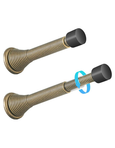 Topes de Puerta Telescópicos HOMOTEK 2 Piezas Brass Antiguo