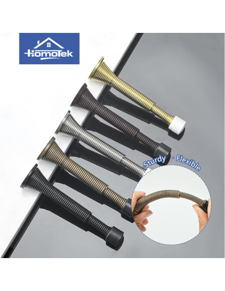 Topes de Puerta Telescópicos HOMOTEK 2 Piezas Brass Antiguo