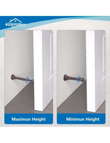 Topes de Puerta Telescópicos HOMOTEK 2 Piezas Brass Antiguo