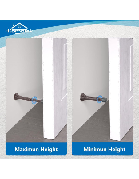 Topes de Puerta Telescópicos HOMOTEK 2 Piezas Brass Antiguo