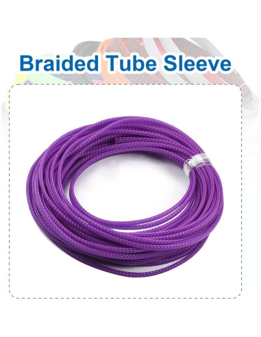 Malla de Cable Trenzada Heyiarbeit 10m Morado 3mm PET
