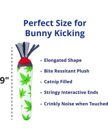 Juguete para Gatos ToyGenics Doobie de Hierba Gatera 21.6 cm