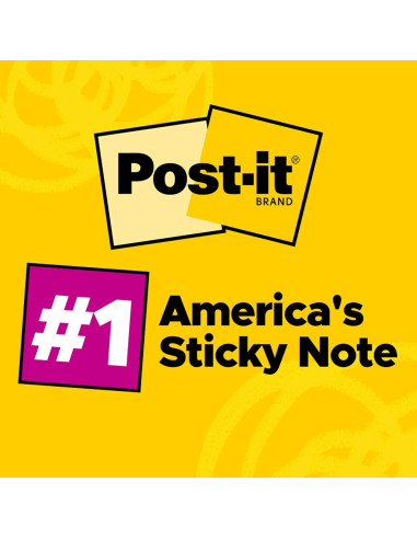 Notas Post-it Amarillo Canario 10.16x15.24 cm 5 Blocs 100 Hojas