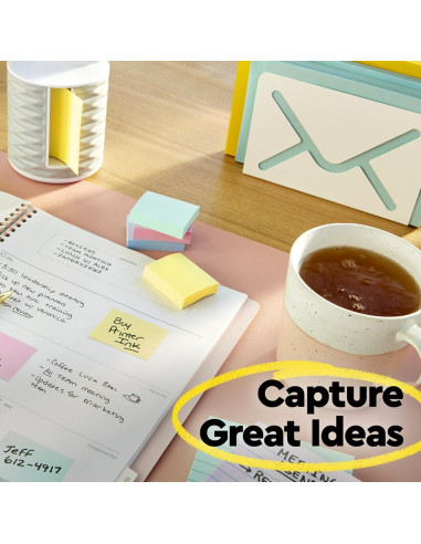 Notas Post-it Amarillo Canario 10.16x15.24 cm 5 Blocs 100 Hojas