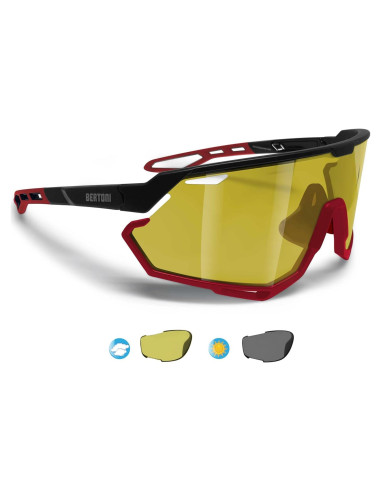 Gafas de Sol Deportivas Bertoni Alpha TR90 Polarizadas Amarillas