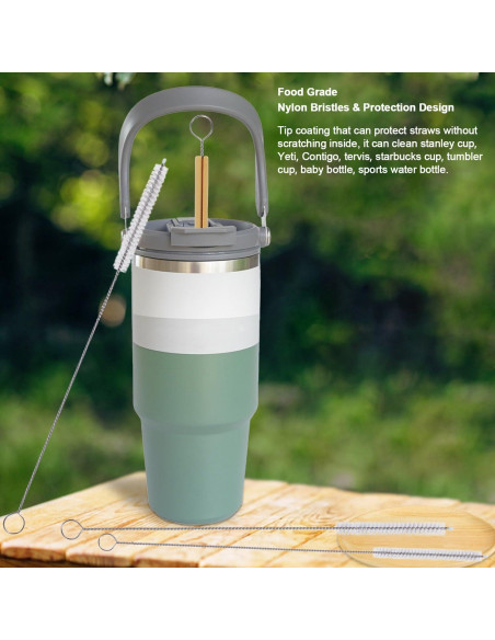 Cepillo Limpiador de Popotes FOLUNUE 33 cm Cerdas Anchas 12 mm