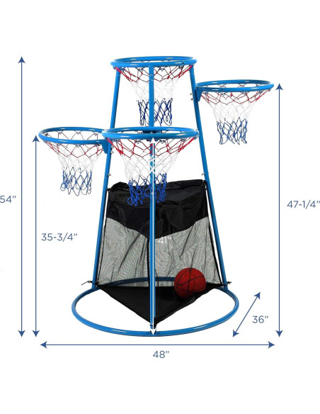 Juego de Baloncesto Infantil 4 Aros Children's Factory - Interior/Exterior