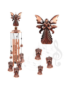Campana de Viento de Aluminio Ukulork Ángel 85 cm