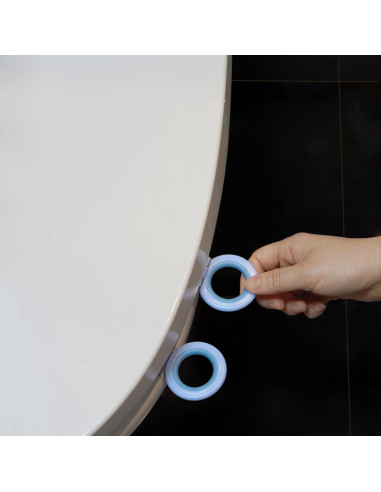 Elevador de Mango de Asiento de Inodoro Moloudan Azul - Paquete de 2