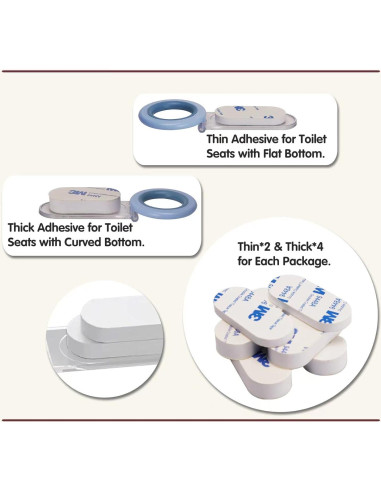 Elevador de Mango de Asiento de Inodoro Moloudan Azul - Paquete de 2