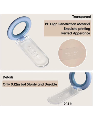 Elevador de Mango de Asiento de Inodoro Moloudan Azul - Paquete de 2