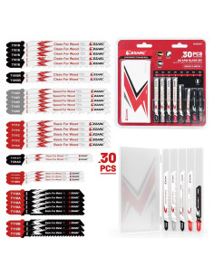 Juego de Hojas de Sierra de Calar EZARC 30 Piezas con Estuche