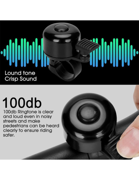 Campana de Bicicleta Kutrick Bike-LD-001 Negra 120db