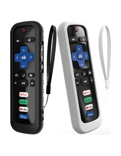 Funda de Silicona para Control Remoto Roku - 2 Paquetes - Brilla en la Oscuridad