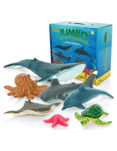 Set de Juguetes Educativos Animales Marinos Learning Minds - 7 Figuras