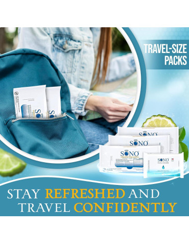 Toallitas Desinfectantes SONO - 60 Unidades (Paquete de 3) Grado Médico