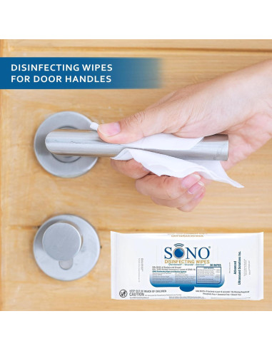 Toallitas Desinfectantes SONO - 60 Unidades (Paquete de 3) Grado Médico