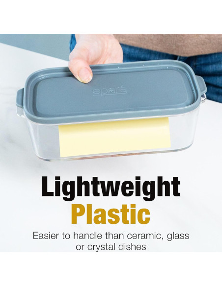 Mantequillera Eparé Grande con Tapa - Plástico Libre de BPA