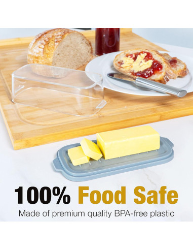 Mantequillera Eparé Grande con Tapa - Plástico Libre de BPA