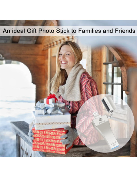 Stick de Respaldo de Fotos 128GB MFi para iPhone y iPad Stick de Respaldo de Fotos 128GB MFi para iPhone y iPad