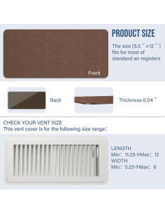 Cubiertas Magnéticas de Ventilación BEWAVE 5.5x12" Set de 3 2