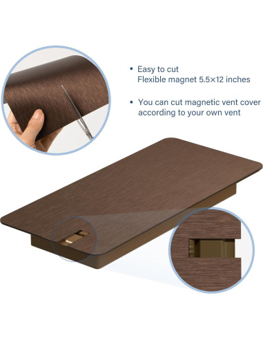 Cubiertas Magnéticas de Ventilación BEWAVE 5.5x12" Set de 3